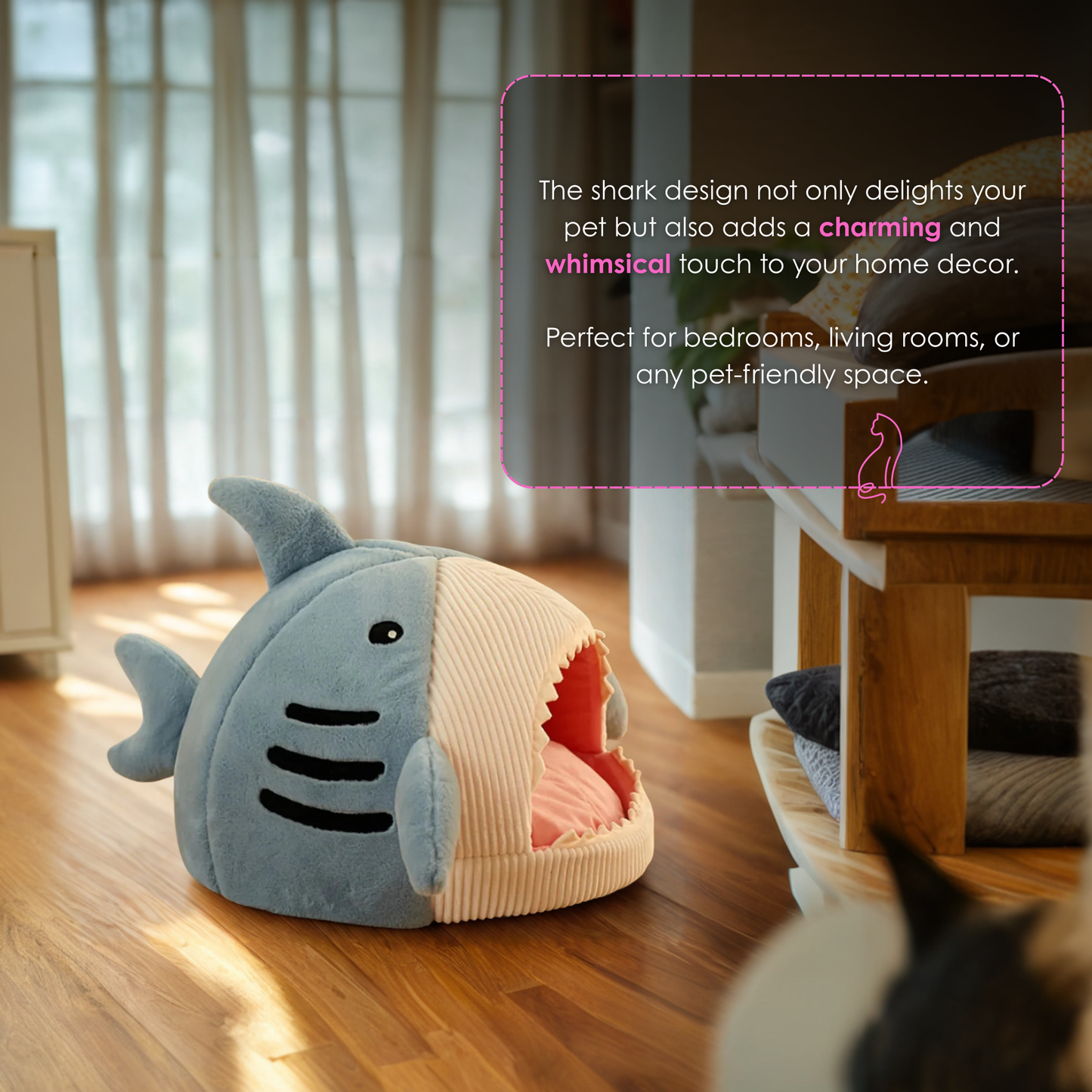 Plushie Shark Pet Bed